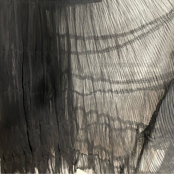 NWT Alice + Olivia Deena Pleated Maxi Dress with Hot Pants‎ Size 2 Black - Picture 11 of 16